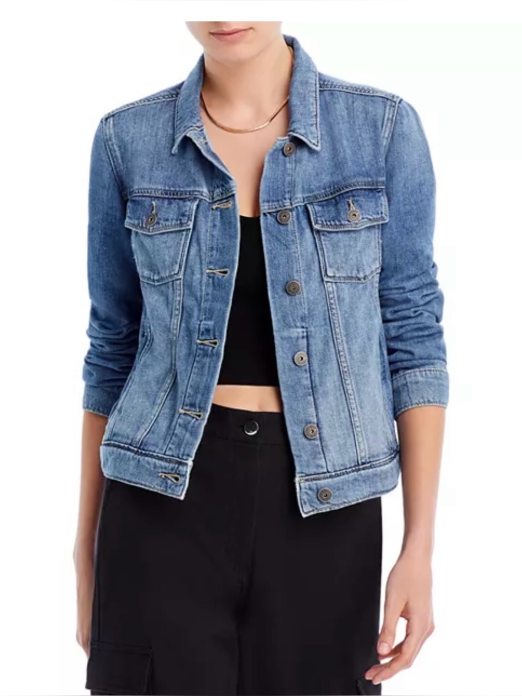 Paige Classic Blue Denim Jacket - Women